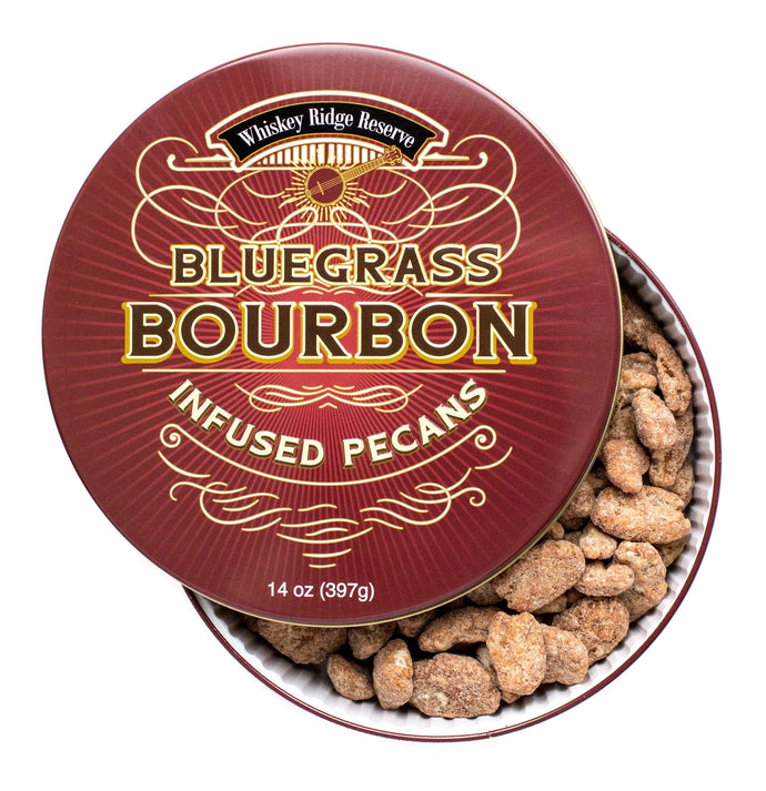 Bluegrass Bourbon Whiskey Pecans Tin