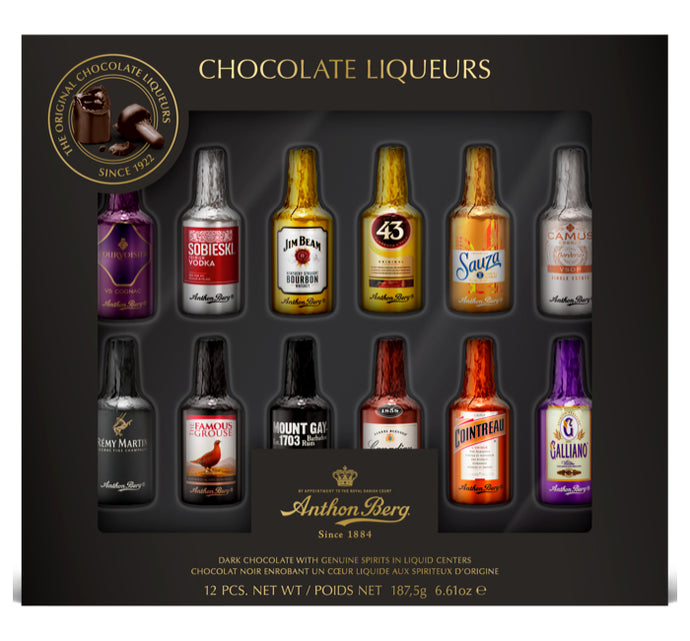 Anthon Berg Chocolate Liqueur Bottles 12pc Gift Set