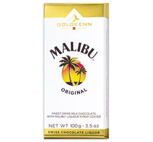 Load image into Gallery viewer, Malibu Rum Milk Chocolate Bar
