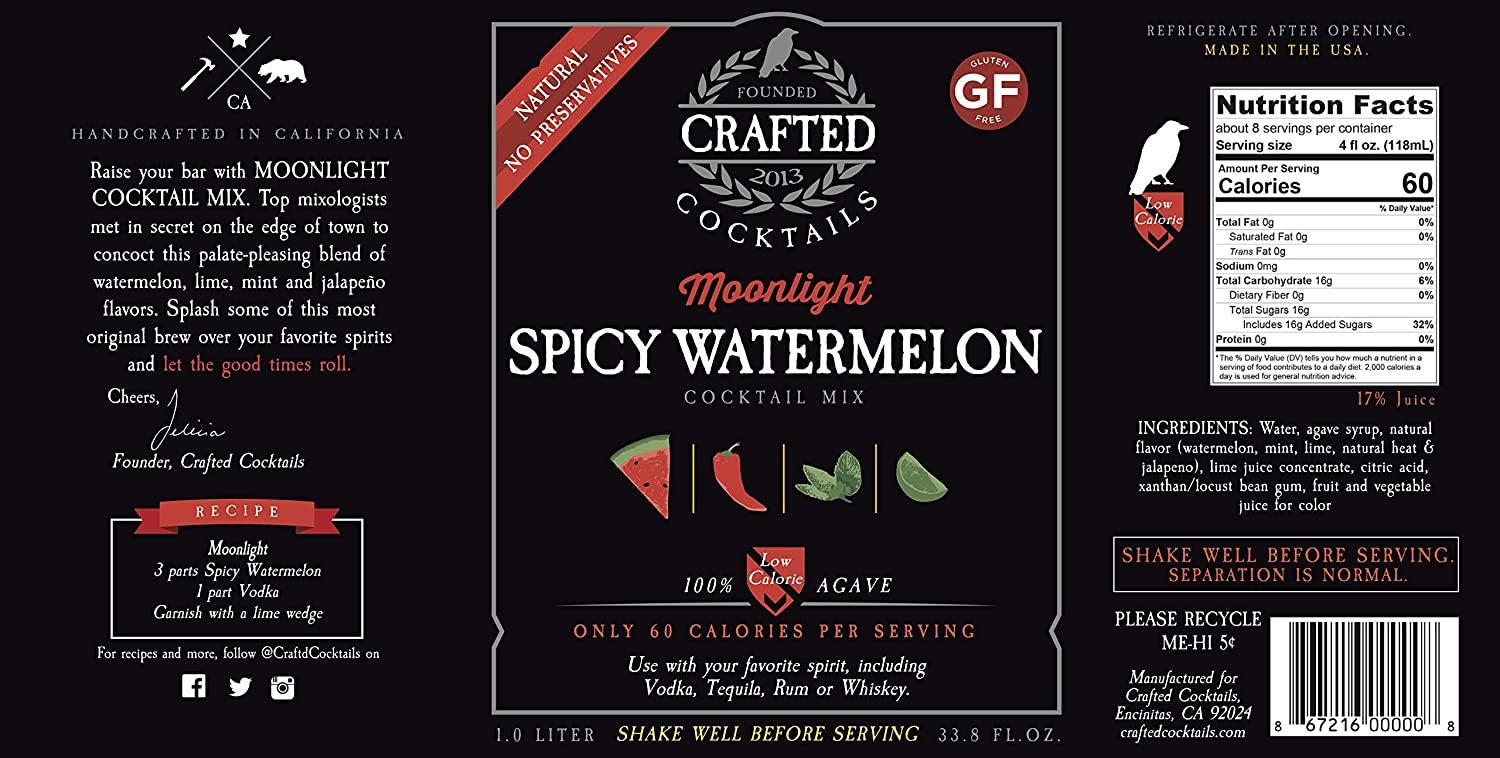 Crafted Cocktail Spicy Watermelon Mixer (33.8oz) - Cocktailbro.com