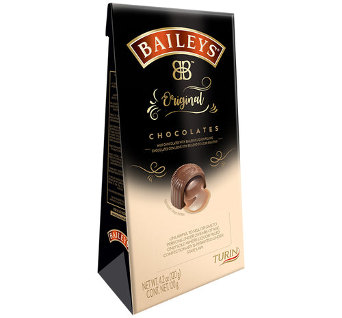 Baileys filled chocolate candy bag